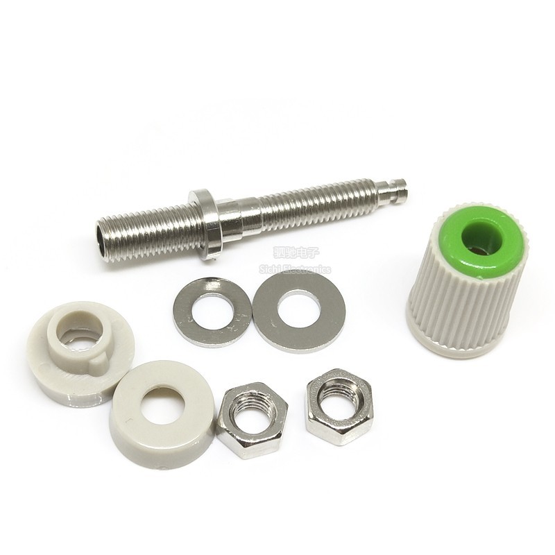 Thiết bị đầu cuối M5 * 45 Đồng nguyên chất Dòng điện cao 30A5mm Thiết bị đầu cuối mặt đất Bài cắm Ổ cắm bảng chuối