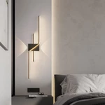 Đèn tường dải dài tối giản hậu hiện đại, đèn Led tuyến tính thẩm mỹ trang trí tường, phòng ngủ, phòng khách, đèn chiếu sáng trang trí cầu thang — ảnh 5