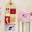 Túi đựng đồ lót WOODNEST, Túi treo lưu trữ ký túc xá hoạt hình treo tường, Túi đựng tất vải nhiều lớp dễ thương dành cho học sinh