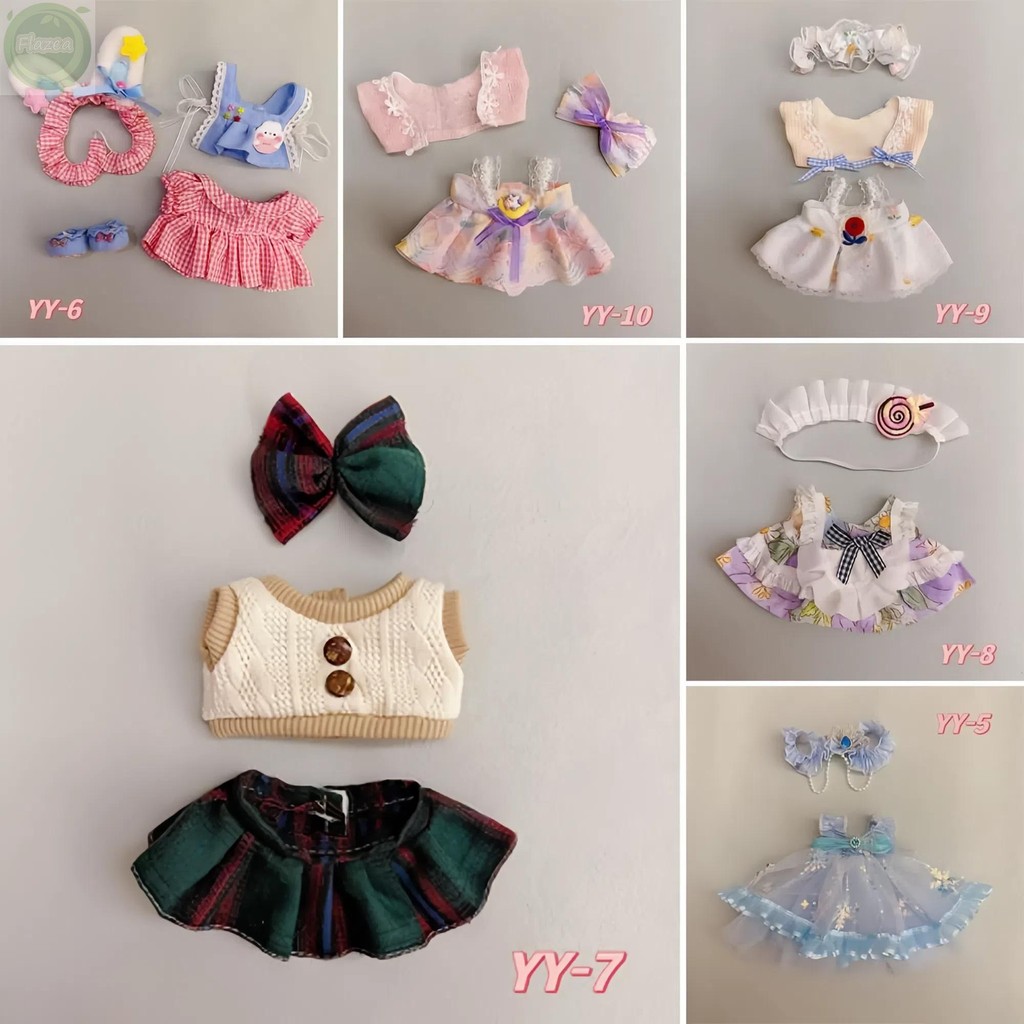 Quần treo FLAZEA, Quần treo búp bê nữ Quần áo búp bê 20cm, Trang phục búp bê Cotton 20cm cho bé gái