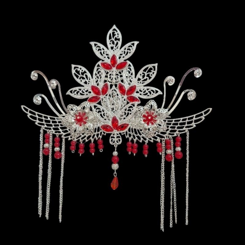 Kim quan hầu thánh, phụ kiện hầu đồng, dùng để trang trí khăn xếp, phụ kiện cổ trang, Đạo cụ phụ kiện