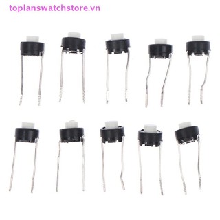 Toplanswatchstore 10 chiếc Nút cảm ứng 6 * 6 * 5mm Nút nhấn xúc giác DIP Nút nhấn Micro VN