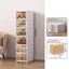 Giá để giày có thể gập lại MARGREDY, Hộp đựng giày 1 / 3 / 6 lớp chống bụi, Hộp đựng giày thể thao trong suốt màu trắng có thể xếp chồng lên nhau sáng tạo