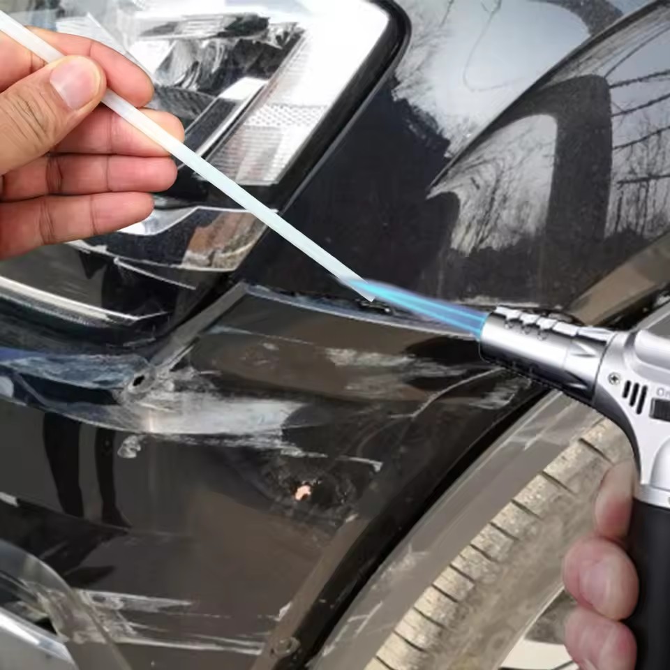 Bộ máy hàn nhựa PP chuyên nghiệp | Lưới sửa chữa không gỉ + Que nóng chảy | Bộ giải pháp sửa chữa vết nứt cản ô tô