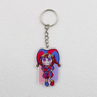 Pomni Ragatha Zooble Kinger Anime Móc Khóa Kỹ Thuật Số Tuyệt Vời Nam Móc Chìa Khóa Cho Nữ Hoạt Hình Hình Acrylic Mặt Dây Chuyền