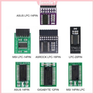 Mô-đun TPM 2.0 12 / 14 / 18 / 20PIN TPM 2.0 Mô-đun bảo mật mã hóa Bảng bảo mật Thẻ từ xa cho ASUS ASRock MSI ASRock GIGABYTE LPC [jennie1.vn]