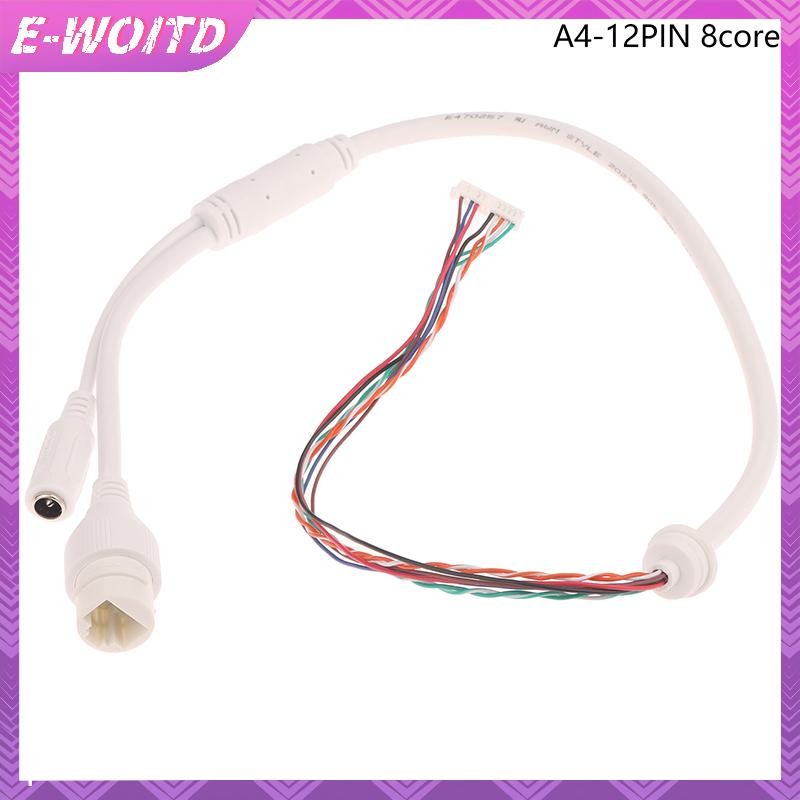 E-WOITD 12Pin 8 / 10Core POE Cổng Mạng Nữ Dây Điện Kết Nối Cáp IP Dome Giám Sát Camera HNVN