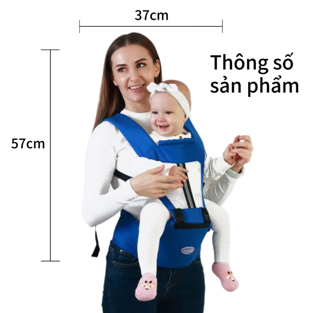 Địu Em Bé 6 tư thế cho bé Thương Hiệu iiko có ghế ngồi Địu Ngồi Cho Bé Chống Gù Có Đệm Ngồi bé từ