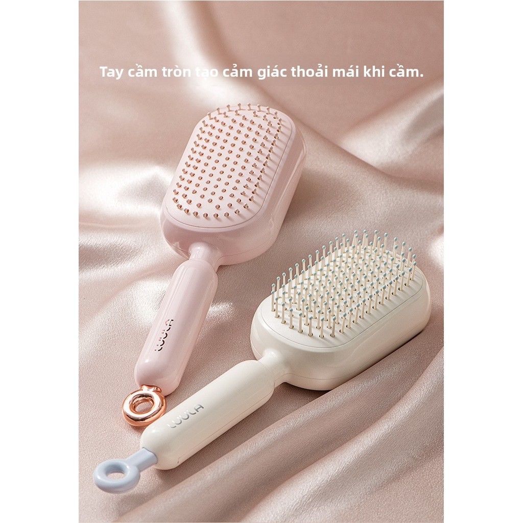 Lược Massage Khí Đệm Co Giãn - Chải Tóc Thần Kỳ, Giảm Gãy Rụng, Chống Tĩnh Điện, Phù Hợp Cho Tóc Mỏng