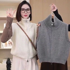 Áo ghile len thu đông phối khóa kéo chất liệu len dệt kim mềm mại hàng cao cấp hottrend MT33 SP371