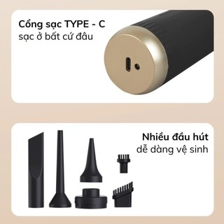 4 Kèm Type Mạnh Tay Không Cầm Chống Hút 8000Pa Sạc Nhà Năng Siêu Bụi Xe Cho Máy Đa chống cháy nổ Thổi Hơi đa dạng màu