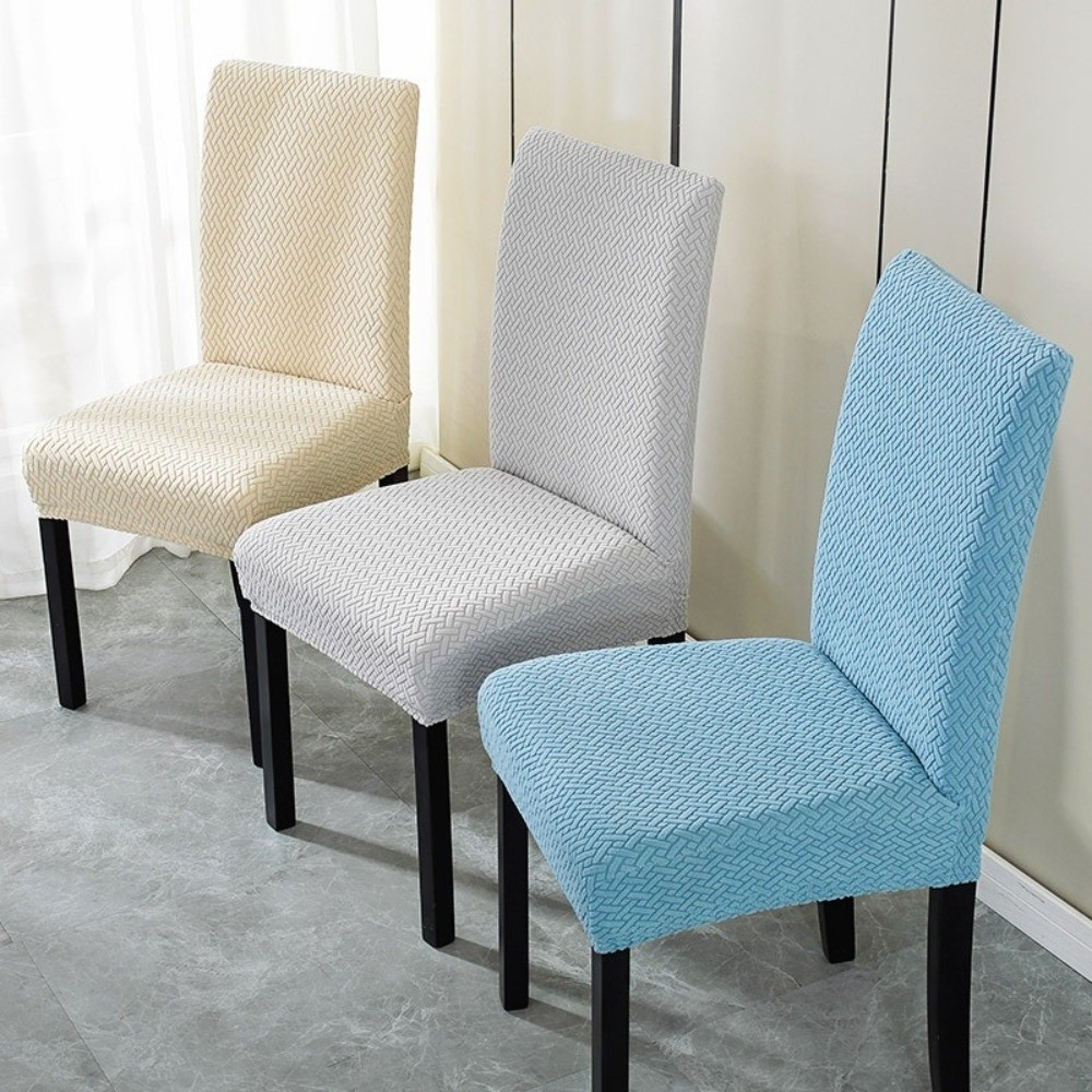 Bọc ghế Jacquard AWNGD, co giãn, bọc toàn bộ ghế không tay, dễ giặt, dùng cho ghế cao 47–60cm