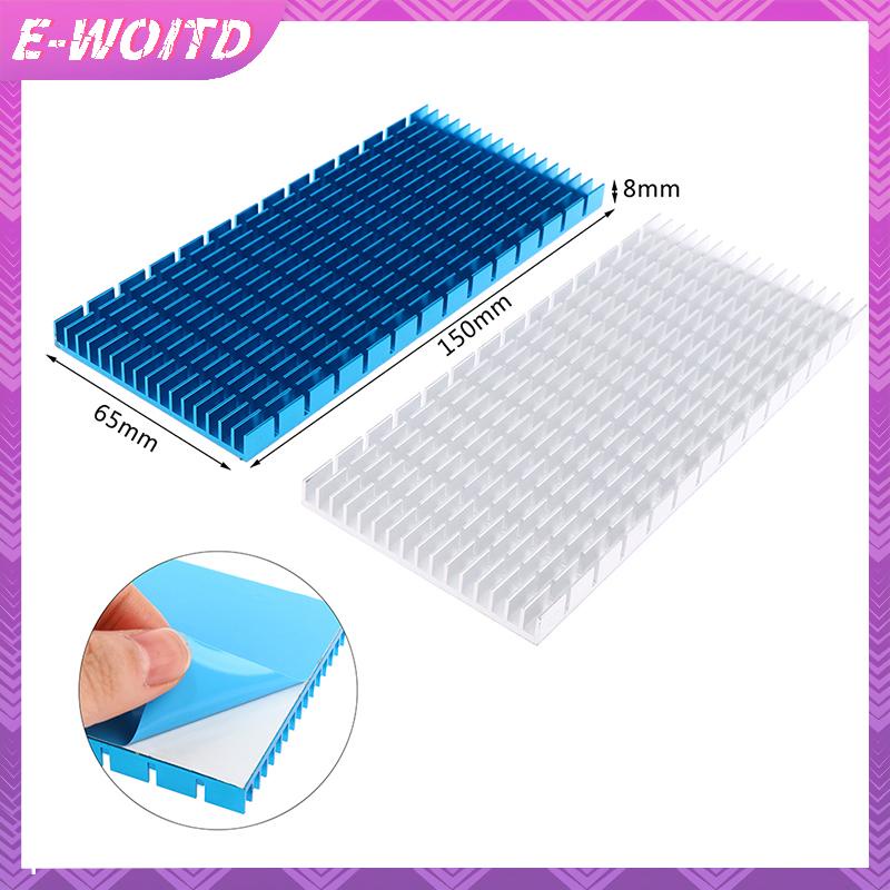 E-woitd 1Pc 150 * 65 * 8MM Bảng Tản Nhiệt Nhôm Tản Nhiệt CPU Bộ Khuếch Đại Công Suất Tản Nhiệt HNVN