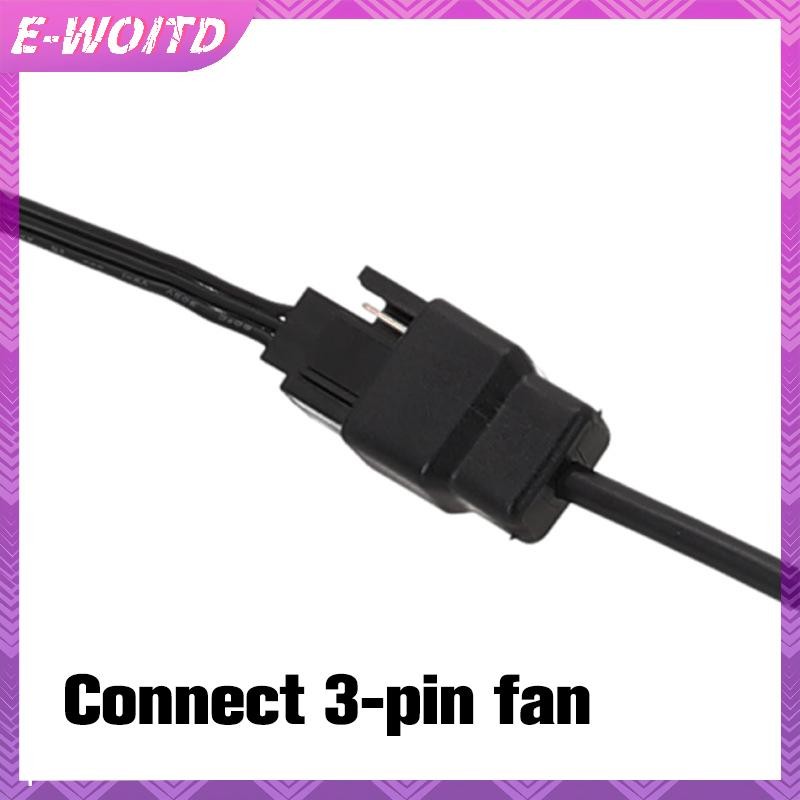 E-woitd 30 / 50 / 100CM 3 / 4 Pin Quạt Sang USB Adapter Cáp Máy Tính Pc Quạt Nguồn Cáp Kết Nối Bộ Chuyển Đổi HNVN