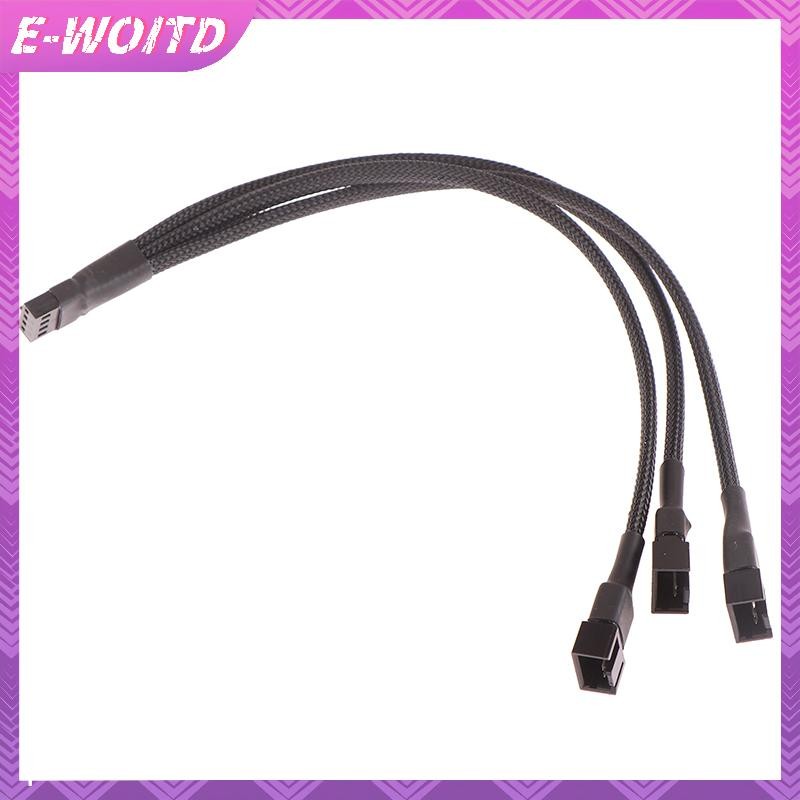 E-woitd 1 Cáp Chia Quạt 4pin Cáp Chuyển Đổi 1 Đến 1 2 3 4 Máy Tính CPU Quạt Chia PC Quạt Nối Dài Cáp Nguồn Phụ Kiện HNVN