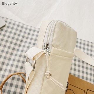 EGN Đơn Giản Hợp Thời Trang Màu Trơn Đeo Vai Túi Vải Đa Năng Thời Trang Zero Ví Samll Vuông Túi Điện Thoại Cho Bé Gái N
