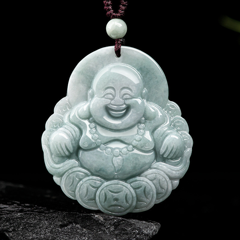 Mặt Dây Chuyền Ngọc Jadeite Tự Nhiên Từ Myanmar, Phù Hợp Làm Trang Sức Thời Trang Cho Nam Và Nữ