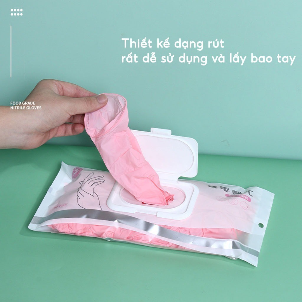 Bịch 30 Găng tay cao su làm bếp siêu dai Bao tay rửa chén bát có thể tái sử dụng nhiều lần