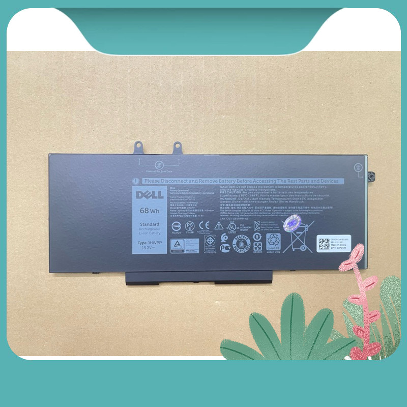 Batteria Sostitutiva 68Wh Per Dell Latitude 5510/5501/Precision 3551 – Modello 3HWPP, 4 Celle