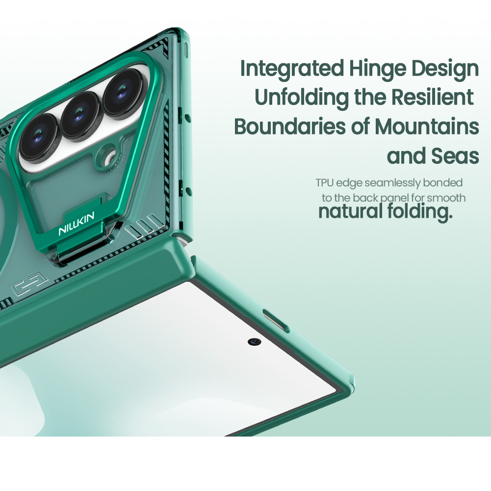 Nillkin Cho Samsung Galaxy Z Fold 7 Iceblade Prop Từ Tính Chống Sốc Chống Rơi Bảo Vệ Ống Kính Máy Ảnh Chân Đế Ốp Lưng Cứng Vỏ Điện Thoại Vỏ