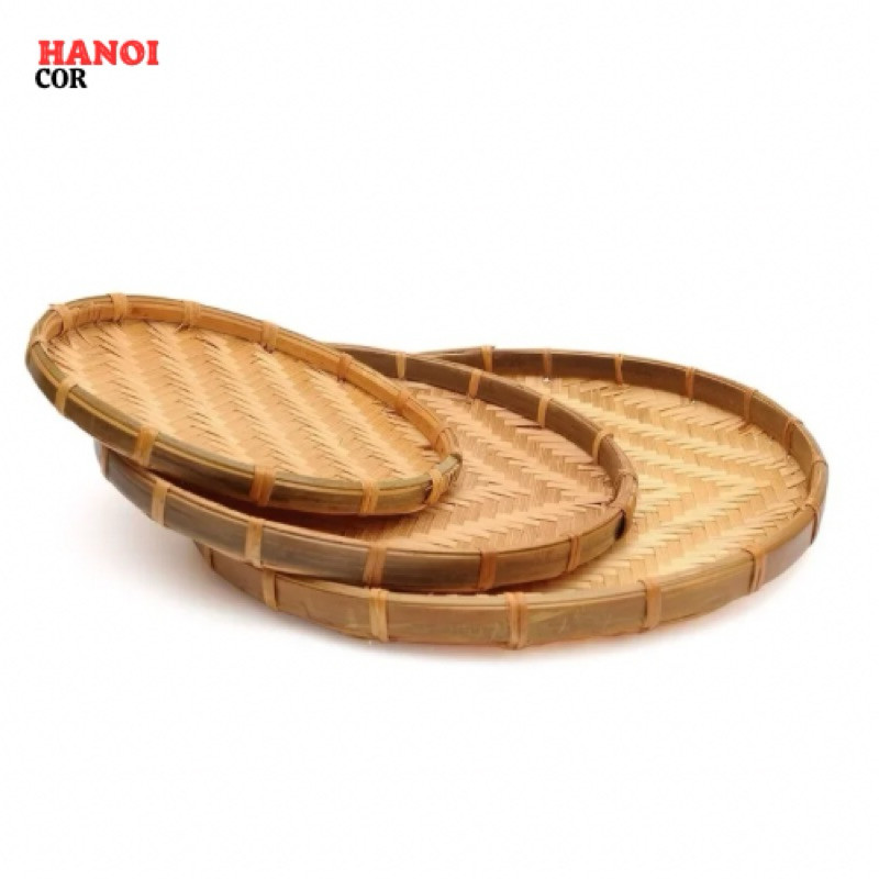 Mẹt Tre Viền Mây, Trang Trí, Đựng đồ ăn )