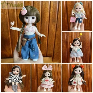 YUUKII Cao Cấp Dress Up, Mini Quà Tặng Tốt Nhất Quần Jeans Áo Thun, Đồ Chơi Bé Gái DIY Thời Trang Búp Bê Váy Phù Hợp Với