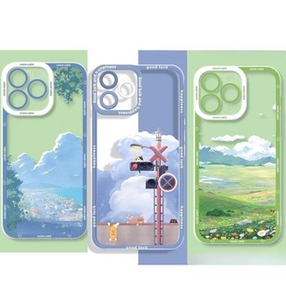 Ốp Lưng Phong Cảnh Anime Cho Xiaomi Redmi Note 13 Pro 5G 12 4G 11 11S 12S 10 8 12 13 Pro Plus Redmi 13 12C 13C A2 A1 A3 9A 9C 10C 9T 9 10 Ốp Điện Thoại Silicon Mềm Trong Suốt Bao da