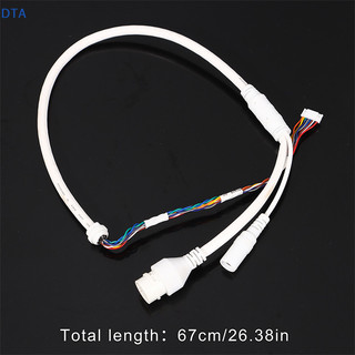 Cáp DTA Ethernet Lan PoE RJ45 Cáp mạng 10 chân 10 cho Camera Ip Hikvision PO