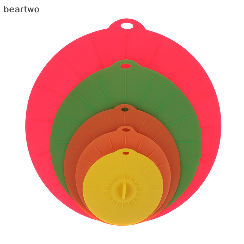 < Beartwo > Nắp Bát Vi Sóng Silicon Nồi Nấu Chảo Nắp Có Thể Tái Sử Dụng Đẹp