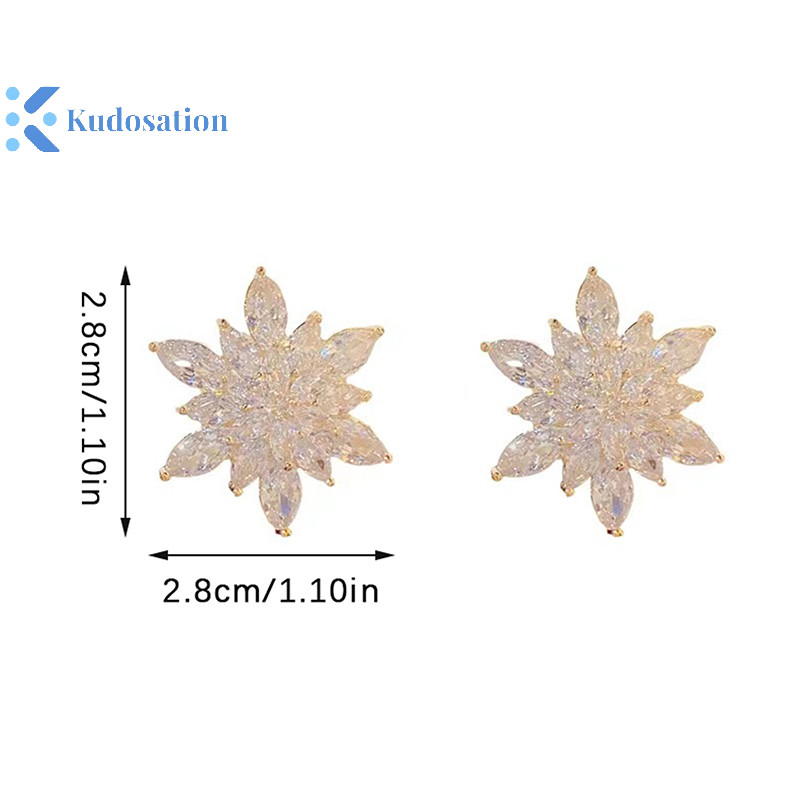 Kudosation Pha Lê Bông Tuyết, Hoa Zircon, Dành Cho Nữ, Dự Tiệc Cưới, Trang Sức Quà Tặng