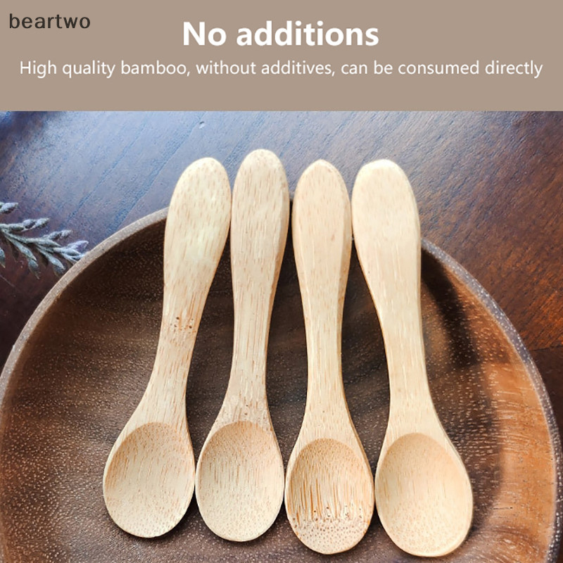 < Beartwo > 1 Chiếc Thìa Canh Nhà Bếp Tre Tự Nhiên Bộ Đồ Ăn Tự Nhiên Ellipse Ladle Muỗng Sản Phẩm Thân Thiện Với Môi Trường Thìa Nấu Mật Ong Cà Phê Đẹp