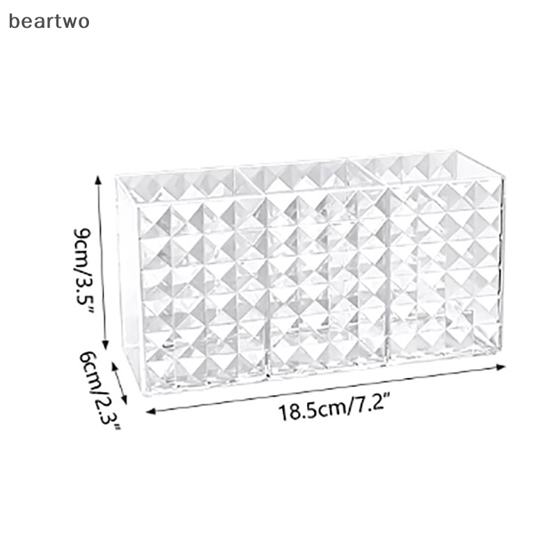 < Beartwo > Môi Trong Suốt Mỹ Phẩm Trang Điểm Acrylic Cọ Trang Điểm Dụng Cụ Hộp Bảo Quản Hộp Đựng Bàn Chải Trang Điểm Dụng Cụ Trang Điểm Đẹp