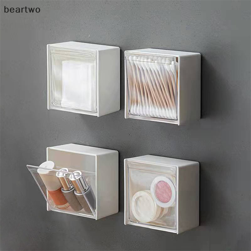 < Beartwo > Hộp đựng khăn bông treo tường Hộp đựng phòng tắm chống bụi cho khăn bông Hộp đựng trang sức đẹp