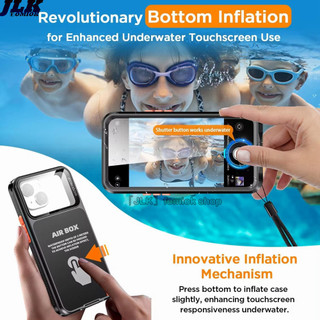 [JLK] Waterproof Pouch for iPhone 17 Air 15 Pro 16 14 Plus 13 12 Pro Max Underwater Touch Screen Case IP68 Professional Diving Cases Túi chống nước Vỏ màn hình cảm ứng dưới nước IP68 Vỏ lặn chuyên nghiệp