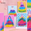 Bighsm 1 Bộ Quà Tặng Sinh Nhật Cho Trẻ Em Bé Gái Trẻ Em Poking Vải Nghệ Thuật DIY Xếp Hình Đâm Thủ Công Bộ Dụng Cụ Công Chúa Poke Sticker Board Martijn