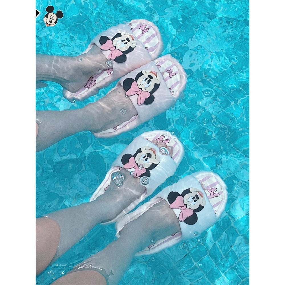 Hoạt Hình Hoạt Hình Mickey Dép Dép Dép Đi Trong Nhà Dép Cặp Đôi Đế Dày Dép Trong Nhà Dép Gia Đình Dép Đế Dày Có Thể Mặc Ngoài Trời EV