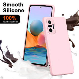Dành Cho Redmi Note 10 Pro 4G Ốp Lưng Silicon Lỏng Nâng Cấp Có Cạnh Vuông Bảo Vệ Camera Mềm Chống Trầy Xước Lớp Lót Microfiber Chống Sốc Mỏng Vỏ