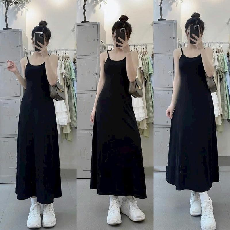 Đầm hai dây ôm gọn , có dây tăng đơ Nữ Dress
