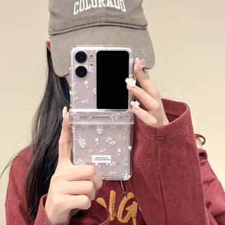 Ốp điện thoại gấp cho Oppo Find N2 N3 Flip Fresh mảnh hoa nhỏ Vỏ điện thoại TPU cứng