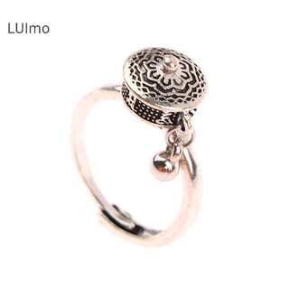 Luimo Phật Giáo Tây Tạng Cầu Nguyện Bánh Xe Nhẫn May Mắn Luân Xa Nhẫn Hoa Sen Mở Có Thể Điều Chỉnh Xoay Nhẫn Quà Tặng SBS