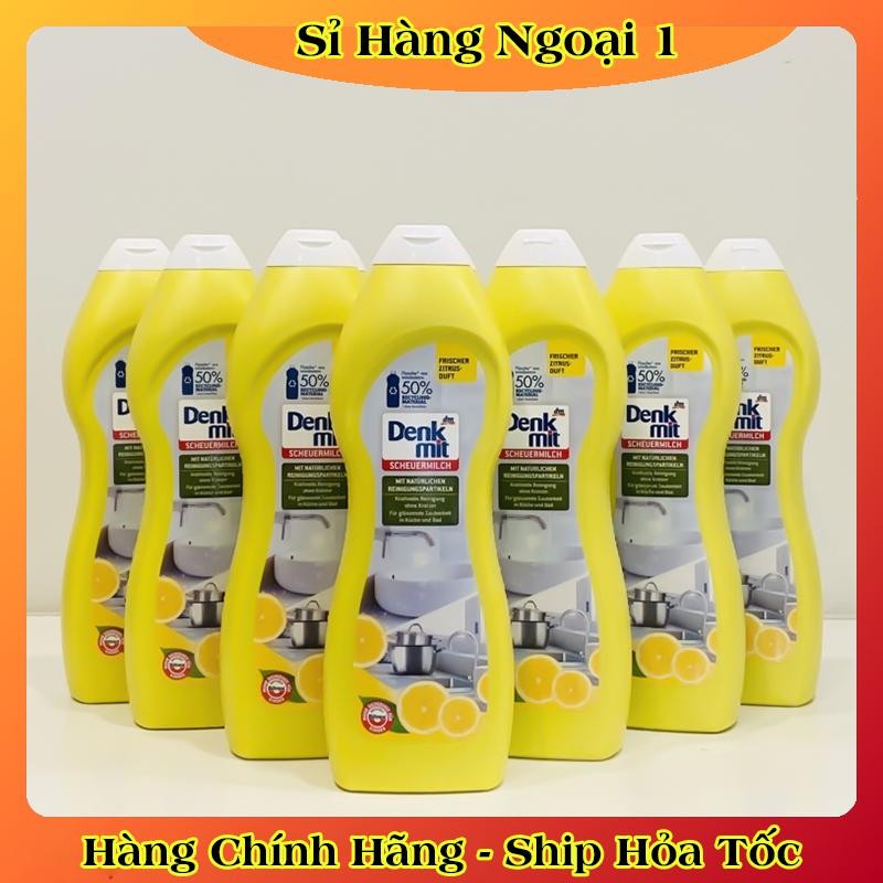 [Date mới nhất] Chai Tẩy Rửa Xoong Nồi Denkmit 750ml, Tẩy Bồn Rửa Đa Năng Siêu Sạch