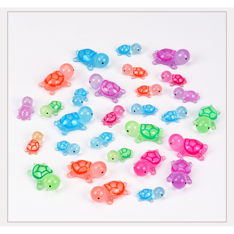 ToToo 50pcs Túi mù rùa phát sáng Mini Đồ trang trí động vật nhỏ Đồ chơi ...