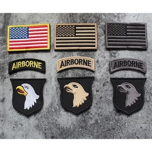 Patch_ miếng dán velcro vải sư đoàn dù 101_đại bàng_airborne _retro