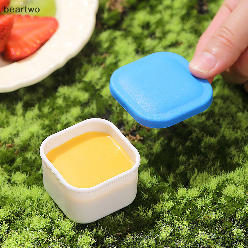 < Beartwo > 1 Cái Hộp Đựng Nước Tương Nhựa Mini Hộp Gia Vị Salad Hộp Đựng Cho Thịt Nướng Ngoài Trời Bento Hộp Cơm Trưa Phụ Kiện Đẹp