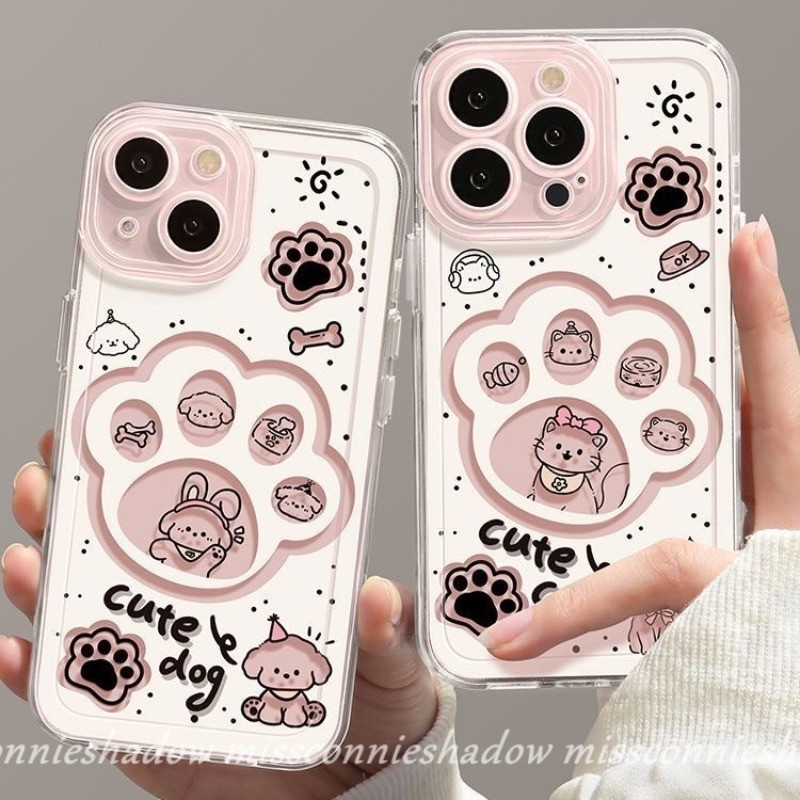 Dành Cho Samsung A53 A31 A13 A05s A21s A03s A05 A35 A50s A52 A51 A20s A15 A04 A30 A02s A23 A12 A30s A14 A34 A04s A24 A54 A11 A10s A32 Mèo Con Dễ Thương Chó Con Mèo Paw In Chuông Vòng Tay