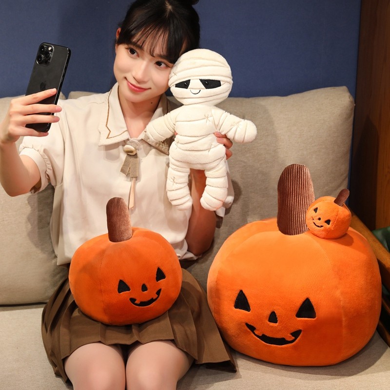 Kawaii Mẹ Bob Skeleton Bob Đồ Chơi Sang Trọng Dễ Thương Halloween Bí Ngô Và Bob Sang Trọng Búp Bê Quái Vật Vui Nhộn Đồ Chơi Nhồi Bông Gấu Bông Mềm Mại Cho Bé Làm Dịu Búp Bê Trang Trí Phòng Ngủ Quà Tặng Sinh Nhật Halloween