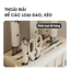 Kệ để đũa dao Greenhome, Kệ nhà bếp đa năng treo tường chất liệu thép carbon không cần khoan đục