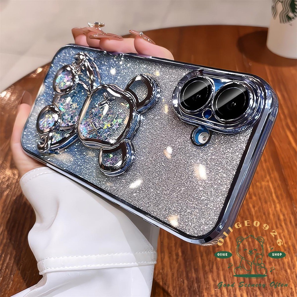 【 Ốp lưng iphone16 】 Ốp điện thoại hình gấu cát lún mới iphone16 Pro Max 15 14 13 12 11 cho vỏ iPhone Vỏ mềm silicon TPU chống sốc
