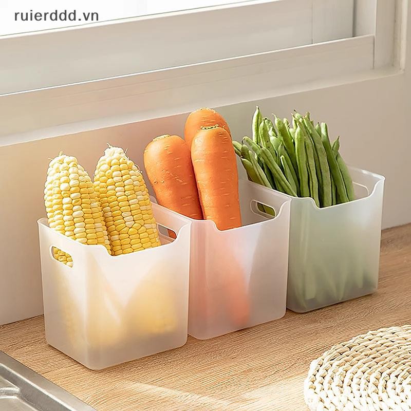 # Mới # 1 Hộp Bảo Quản Tủ Lạnh Thực Phẩm Tươi Tổ Chức Bảo Quản Lạnh Sắc Nét Trái Cây Gia Vị Hộp Đựng Thực Phẩm Hộp Bếp.