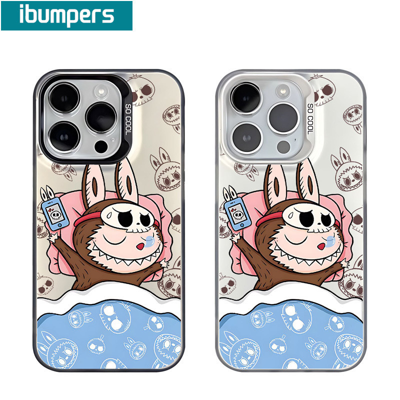 ibumpers Ốp Labubu iPhone Chống Bẩn Chống Sốc Ốp Điện Thoại IMD Cứng Trơn Cho Iphone 15 14 12 13 11 Pro Max
